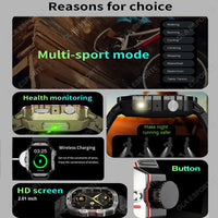 Smartwatch Militar Masculino 2026 -