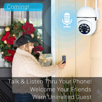 Camera Wireless 360° FullHD 1080p Com Visão Noturna Intercom A7