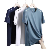 Camiseta Masculina de Secagem Rápida – Respirável, Macia e Elástica