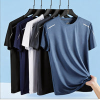 Camiseta Masculina de Secagem Rápida – Respirável, Macia e Elástica
