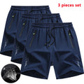 Kit com 3 Shorts Masculinos para Corrida e Academia – Secagem Rápida, Ideal para Treino