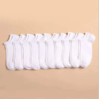 Kit com 10 Pares de Meias Invisíveis Unissex
