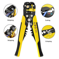 Crimper Cortador De Cabo Ajustável Automático Com Descascador De Fio Multifuncional