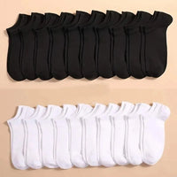 Kit com 10 Pares de Meias Invisíveis Unissex