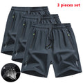 Kit com 3 Shorts Masculinos para Corrida e Academia – Secagem Rápida, Ideal para Treino