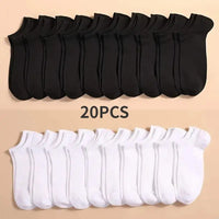 Kit com 10 Pares de Meias Invisíveis Unissex