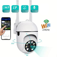 Camera Wireless 360° FullHD 1080p Com Visão Noturna Intercom A7