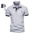 Camisa Polo Masculina AIOPESON com Bordado e 35% Algodão