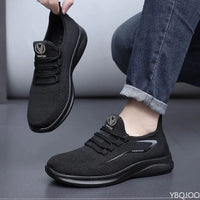 Tênis Masculino Casual e Leve: Estilo Moderno, Solado Plano, Cabedal em Mesh, Antiderrapante e com Cadarço