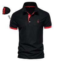 Camisa Polo Masculina AIOPESON com Bordado e 35% Algodão