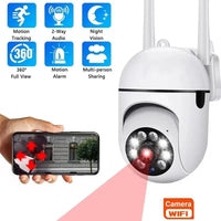 Camera Wireless 360° FullHD 1080p Com Visão Noturna Intercom A7