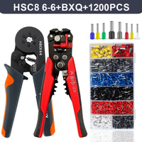 Crimper Cortador De Cabo Ajustável Automático Com Descascador De Fio Multifuncional