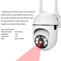 Camera Wireless 360° FullHD 1080p Com Visão Noturna Intercom A7